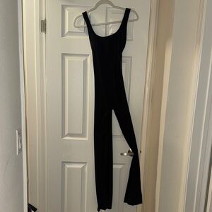 Sporty Black Jumpsuit